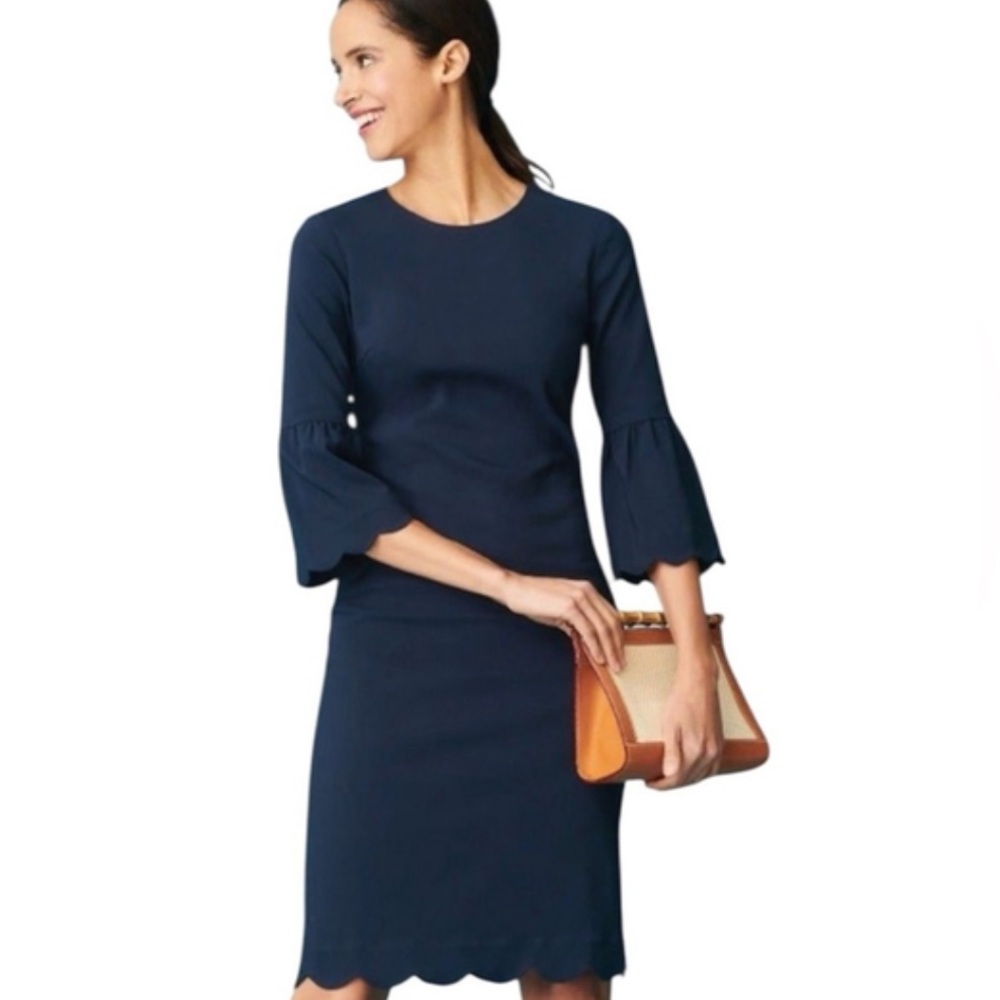 J McLaughlin Elle Scalloped Sheath Dress - Size 4